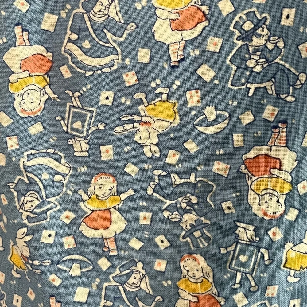 Handmade Vintage Girls 6-8 Prairie Alice in Wonderland Cottagecore Cotton Lace